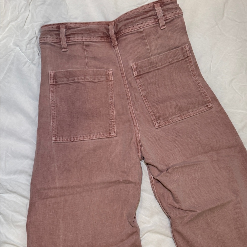 Zara Dusty Pink High Waisted Jeans Size 2 - Picture 11 of 16